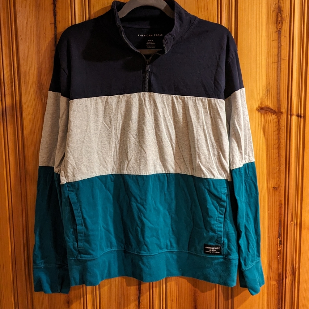 American Eagle Men's Pullover Color Block